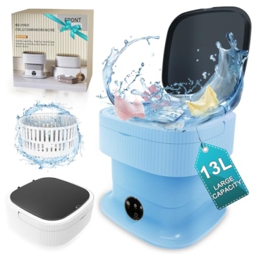 Compact 13L Portable Mini Washing Machine with Spin Dryer - Perfect for Small Spaces