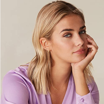 Elegant PAVOI Gold-Plated Huggie Ear Rings for Daily Wear