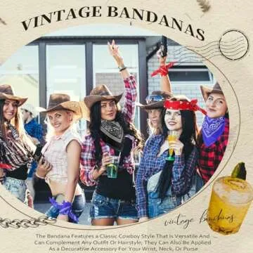 Suhine 24 Pcs Colorful Paisley Bandanas Set for All