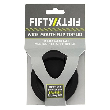 FIFTY/FIFTY Wide Mouth Flip Top Lid for Bottles
