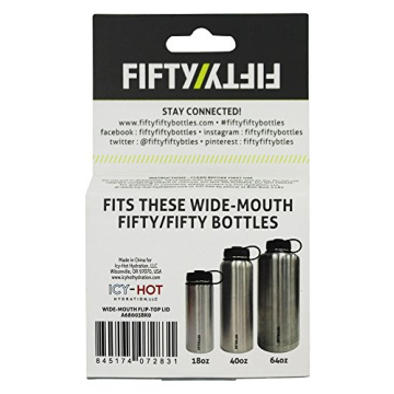 FIFTY/FIFTY Wide Mouth Flip Top Lid for Bottles