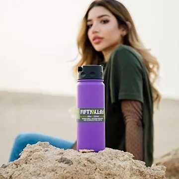 FIFTY/FIFTY Wide Mouth Flip Top Lid for Bottles