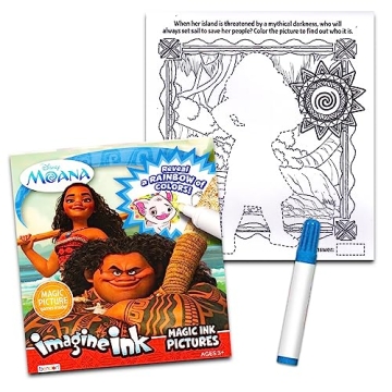 Disney Princess Magic Ink Coloring Book Set for Kids