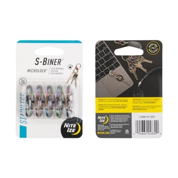 Nite Ize S-Biner MicroLock Stainless Steel Carabiner Clip