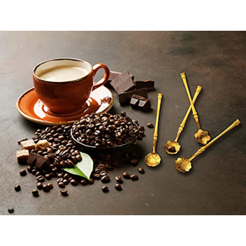 Elegant 10 Pcs Flower Spoon Set for Coffee Lovers