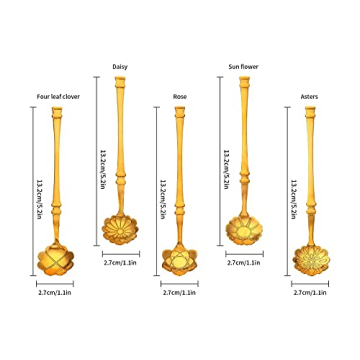 Elegant 10 Pcs Flower Spoon Set for Coffee Lovers