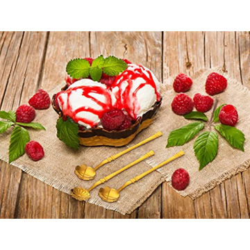 Elegant 10 Pcs Flower Spoon Set for Coffee Lovers