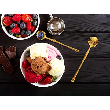 Elegant 10 Pcs Flower Spoon Set for Coffee Lovers