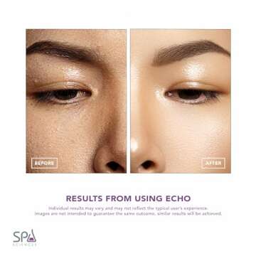 Spa Sciences ECHO - Makeup Brush for Flawless Blending, Contouring, Highlight & Airbrush Finish - 3 Speeds - Rechargeable