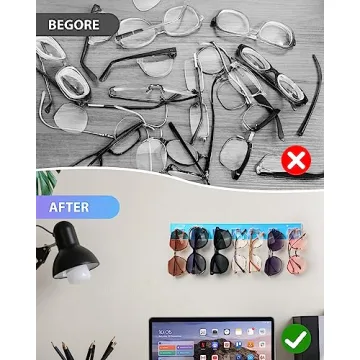 SILFGRLF Sunglasses Holder Organizer for Stylish Eyewear Display