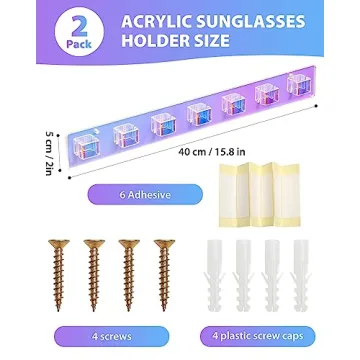 SILFGRLF Sunglasses Holder Organizer for Stylish Eyewear Display