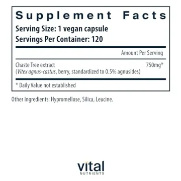 Vital Nutrients Vitex 750 | Natural Hormonal Support Supplement