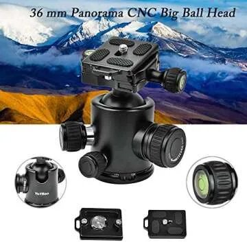 YoTilon Lightweight Horizontal Tripod for DSLRs & Camcorders