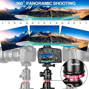 YoTilon Lightweight Horizontal Tripod for DSLRs & Camcorders