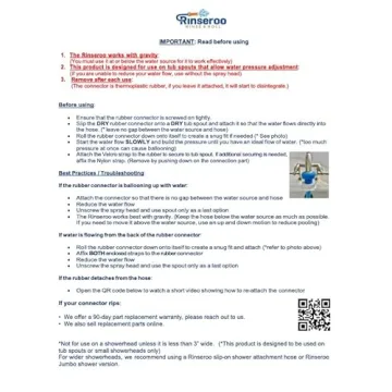 Rinseroo Tub Faucet Sprayer Attachment for Easy Bathing