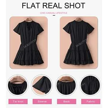 Dokotoo Women's Elegant Summer Mini Dress for Parties
