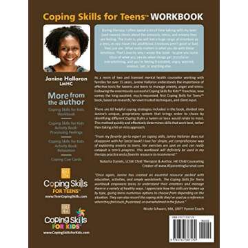 Coping Skills for Teens Workbook: 60 Helpful Ways to Deal with Stress, Anxiety and Anger