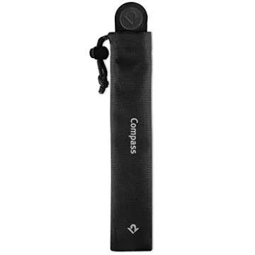 Twelve South Compass 2 for iPad, Black | Mobile Display Stand with Typing Angle for iPad Pro/iPad Air/iPad Mini