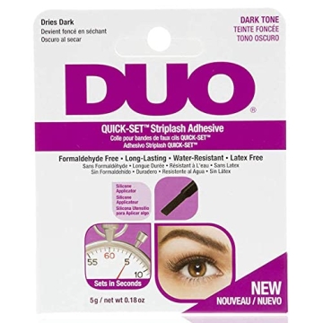 DUO Quick-Set Strip Lash Adhesive - Dark Tone, Quick-Drying, Long-Lasting, Water-Resistant Lash Glue...