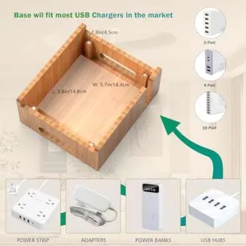 Bamboo Charging Station for Multi Devices - Pezin & Hulin