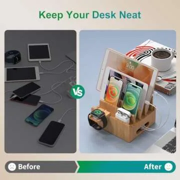 Bamboo Charging Station for Multi Devices - Pezin & Hulin