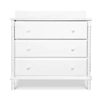 Davinci Jenny Lind Spindle 3-Drawer Dresser in White
