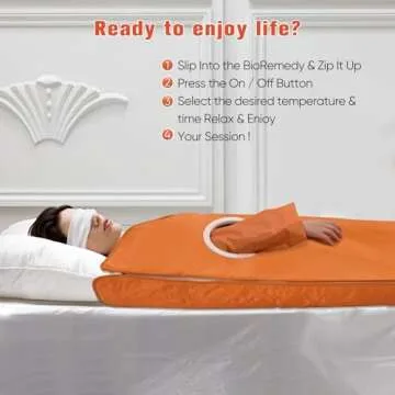 ETE ETMATE Infrared Sauna Blanket, 2 Zone Digital Upgraded Version Zipper Type Professional Detox Silver