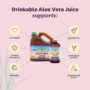 Lily of the Desert Organic Aloe Vera Juice for Skin and Digestion