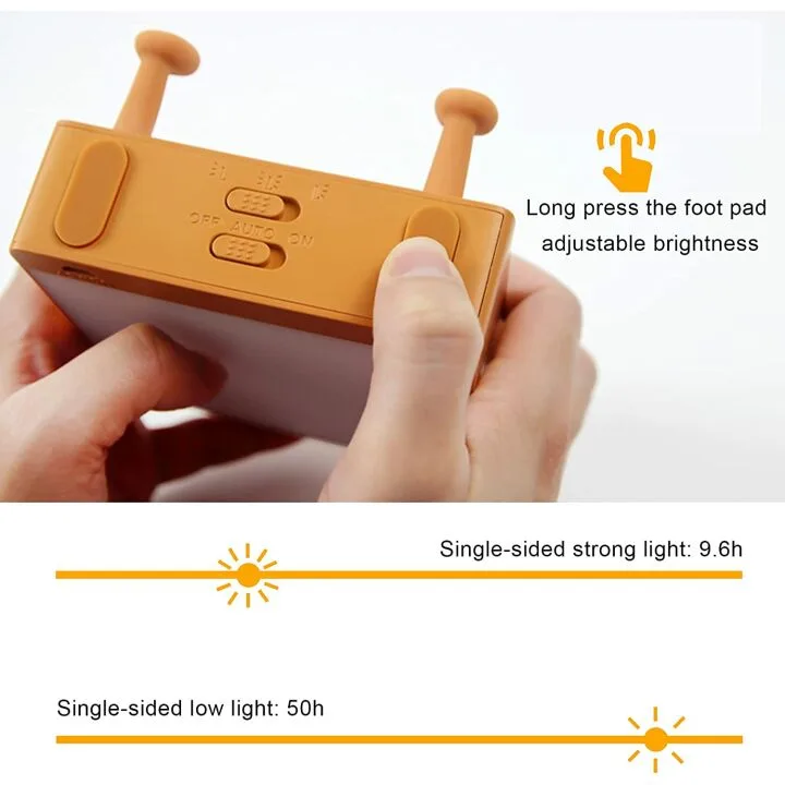 Cute LED Toast Night Light - Rechargeable & Portable