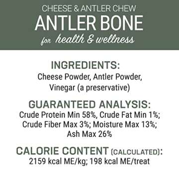 Antler and Himalayan Cheese Dog Chew | Long Lasting, Stain Free, Protein Rich, Low Odor | 100% Natural, Healthy & Safe | No Lactose, Gluten Or Grains | Antler Bone | for Dogs 45 Lbs & Smaller