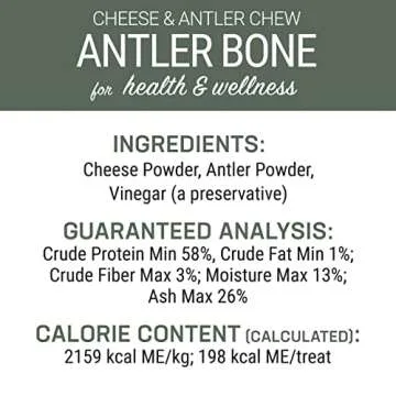 Antler and Himalayan Cheese Dog Chew | Long Lasting, Stain Free, Protein Rich, Low Odor | 100% Natural, Healthy & Safe | No Lactose, Gluten Or Grains | Antler Bone | for Dogs 45 Lbs & Smaller