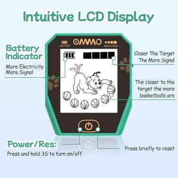 OMMO Metal Detector for Kids - Rechargeable & Waterproof, Perfect for Outdoor Exploration