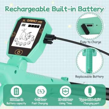 OMMO Kids Metal Detector - Waterproof & Rechargeable Fun