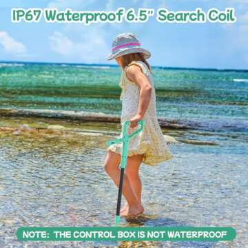 OMMO Kids Metal Detector - Waterproof & Rechargeable Fun