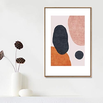 IDEA4WALL Framed Canvas Wall Art - Modern Geometric Design