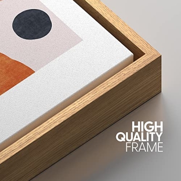 IDEA4WALL Framed Canvas Wall Art - Modern Geometric Design