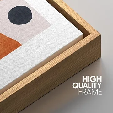 IDEA4WALL Framed Canvas Wall Art - Modern Geometric Design