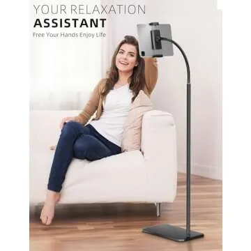 LanPavilion iPad Stand - Adjustable & Flexible Tablet Holder