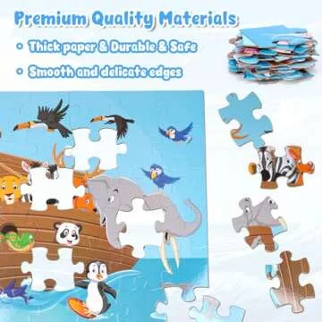 LovesTown Jumbo Animal Floor Puzzle for Kids