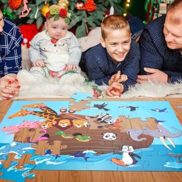 LovesTown Jumbo Animal Floor Puzzle for Kids