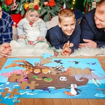 LovesTown Jumbo Animal Floor Puzzle for Kids