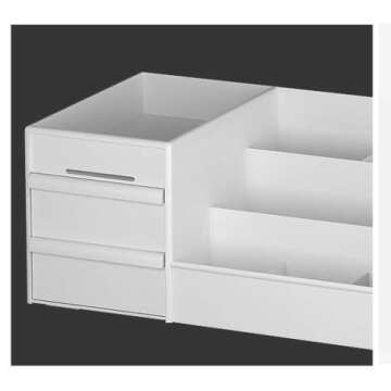 Onwon 1 PCS Drawer Type Cosmetics Storage Box Dormitory Desktop Finishing Dresser Skin Care Lipstick Plastic Shelf