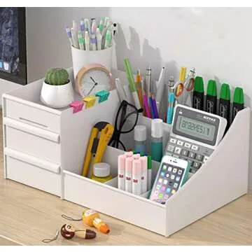 Onwon 1 PCS Drawer Type Cosmetics Storage Box Dormitory Desktop Finishing Dresser Skin Care Lipstick Plastic Shelf