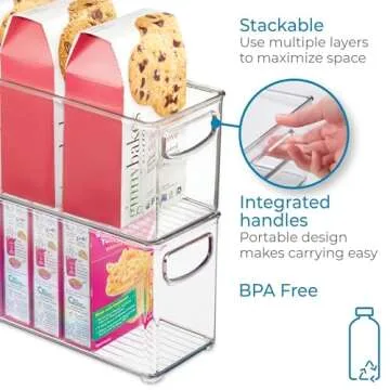 Stackable Kitchen Organizer Bin BPA-Free For Your Home
