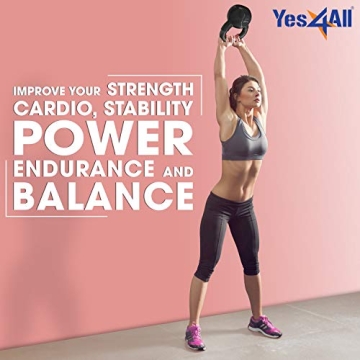 Yes4All Kettlebells Set 5 10 15 lbs for Strength Training