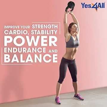 Yes4All Kettlebells Set 5 10 15 lbs for Strength Training