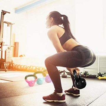 Yes4All Kettlebells Set 5 10 15 lbs for Strength Training
