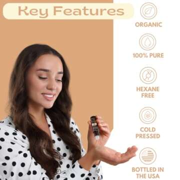 Untamed Organics Youth Elixir - Roll On Facial Serum For Under Eyes and Face with Certified Organic, Cold Pressed, Hexane Free Castor, and Frankincense Oil - Miracle Anti-Aging Oil 10mL