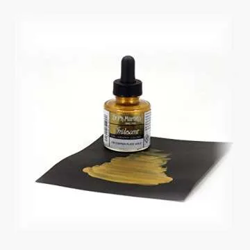 Dr. Ph. Martin's Iridescent Calligraphy Color (11R) Ink Bottle, Copper Plate Gold