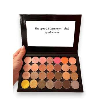 Z Palette Large Magnetic Makeup Palette, Empty Magnetic Palette, Universal Magnet makeup palette for Eyeshadows, Powders, Customizable Beauty Organizer with Clear Window